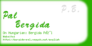 pal bergida business card